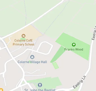 map for Colerne Luncheon Club