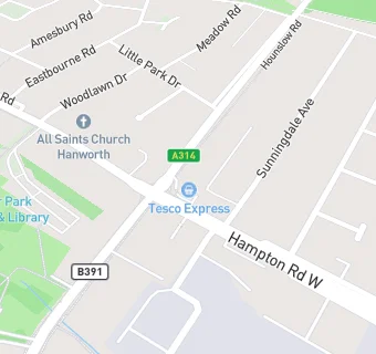 map for Tesco Express