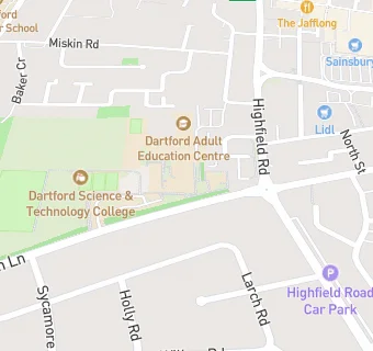 map for Independent Catering @ Dartford Science Technology College