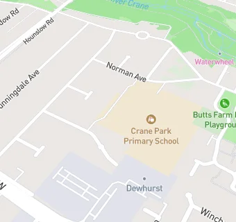 map for Crane Infant and Nursery School