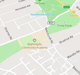 map for Nightingale Community Academy