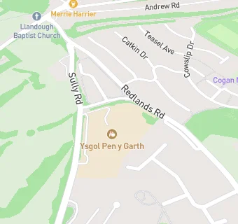 map for Ysgol Pen Y Garth