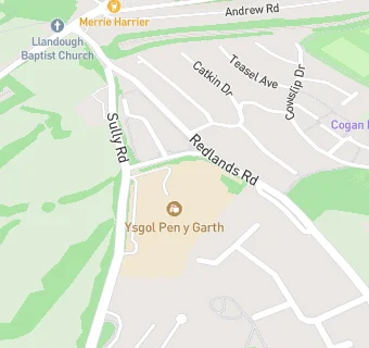 map for Ysgol Pen Y Garth