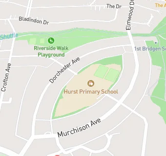 map for Hurst Junior School