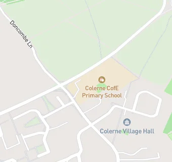 map for Colerne Primary School