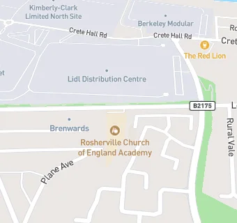 map for Rosherville Church of England Academy