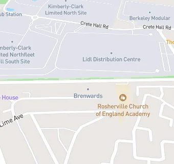 map for Total Catering Solutions @ Rosherville CofE Primary School