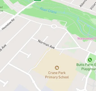 map for Crane Park Primary School