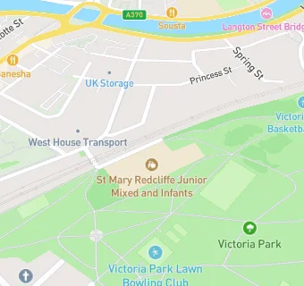 map for St Mary Redcliffe Church of England Primary School