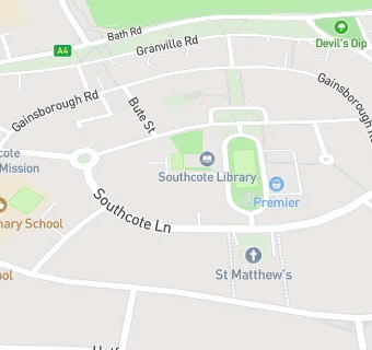 map for The Lodge Day Nursery at Southcote Children's Centre