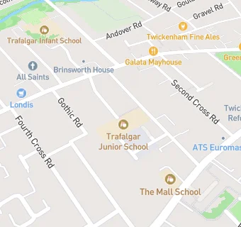 map for Trafalgar Junior School