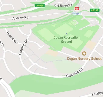 map for Cogan Nursery School