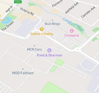 map for Frankie & Benny's Restaurant