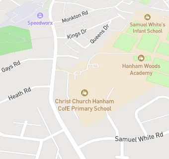 map for Christ Church Hanham CofE Primary School