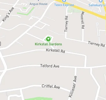 map for Kirkstall Lodge Ltd