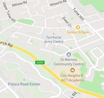 map for St Martin's Community Centre