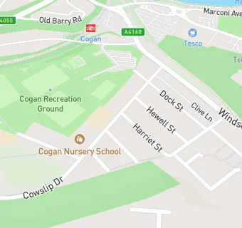 map for Cogan Primary School