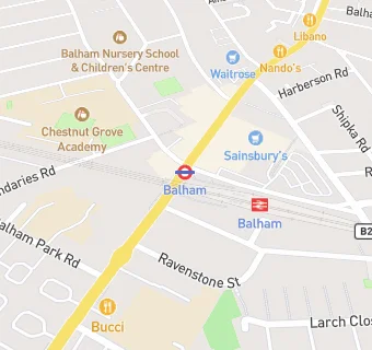 map for One Seven Five Balham