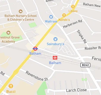 map for Balham Vape Ltd