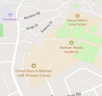 map for Hanham Woods Academy