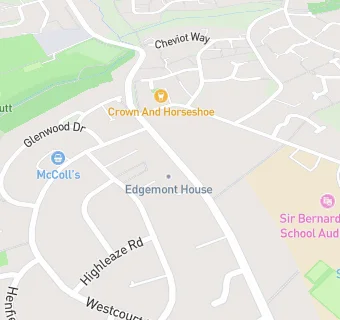 map for Edgemont House Care Home