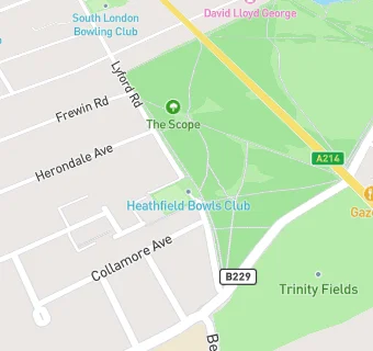 map for The Heathfield Club