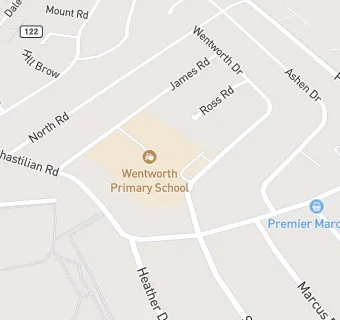 map for Wentworth Infant School