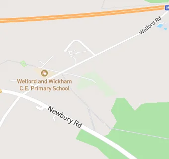 map for Welford and Wickham C.E. Primary School