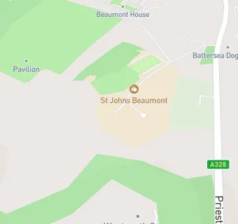 map for St Johns Beaumont