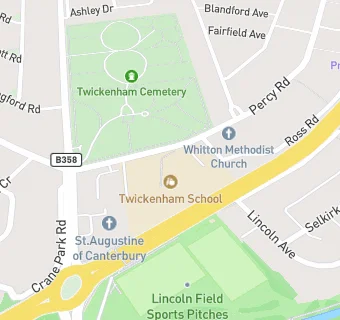 map for Twickenham School