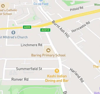 map for Baring Primary School