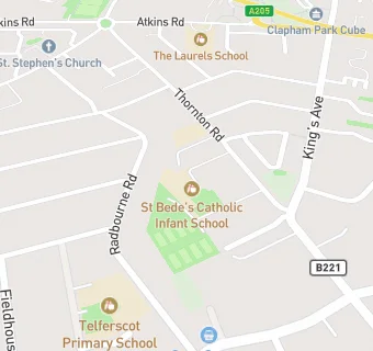 map for St Bede's Catholic Infant School