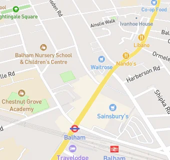 map for Balham Rainbow