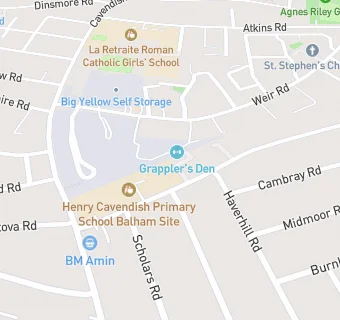 map for Henry Cavendish Primary School