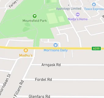 map for Park View Surgery