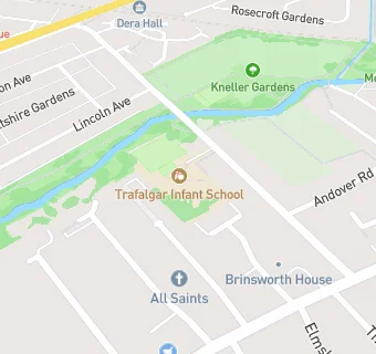 map for Trafalgar Infant School