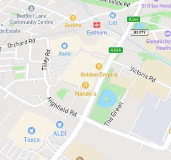 map for Nando's