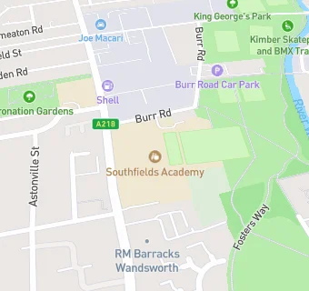 map for Southfields Academy