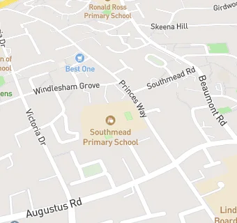 map for Southmead Primary School
