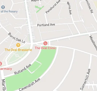 map for Sidcup Medical Centre - Burnt Oak Lane (Branch)