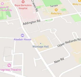 map for Eat at Wantage Hall & Wantage Bar at University of Reading