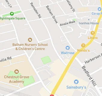 map for 345 Nursery School Balham