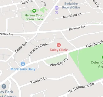 map for Coley Park Off Licence