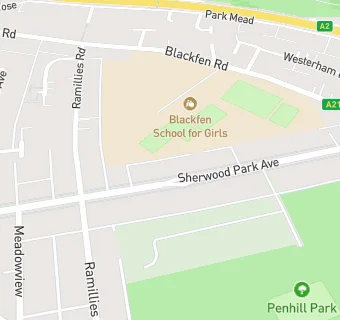 map for Sherwood Park Primary School