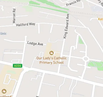 map for Our Lady's Catholic Primary School, Dartford