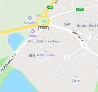 map for Cafe Square at Bedfont Lakes