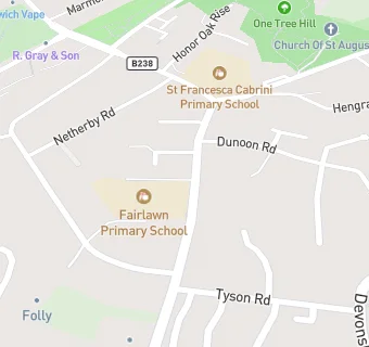 map for Fairlawn Primary School