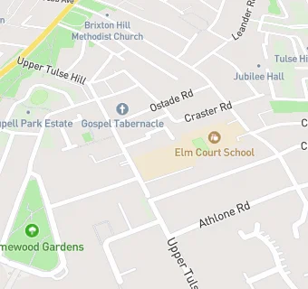 map for Holy Trinity School