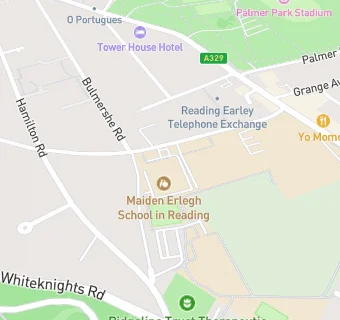 map for Maiden Erlegh School in Reading