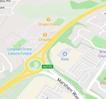 map for Panku Longwell Green